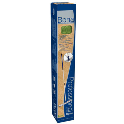 Bona - Pro series Hardwood cleaning kit - 18" mop base, 72" telescopic pole, cleaning & dusting pad, hardwood spray cleaner - 32 oz