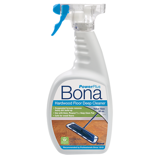 Bona - Hardwood Floor Power Plus Oxygenated Deep Cleaner Spray for Heavy Dirt Build Up - 32 oz