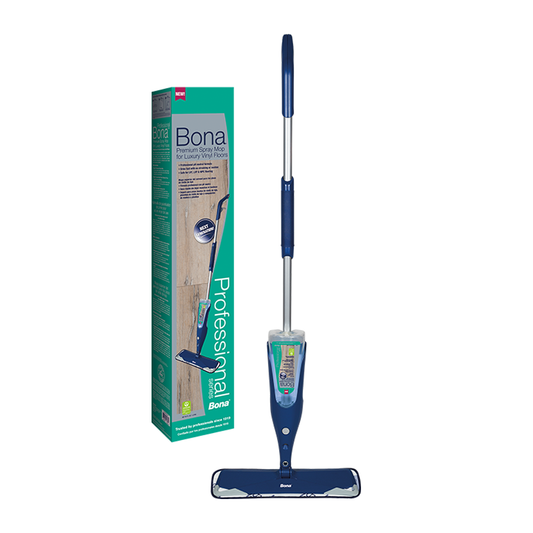 Bona - Pro Series Spray Mop for Vinyl - Includes Luxury Vinyl Floor Cleaner Cartridge & 16.5" Washable Cleaning Pad