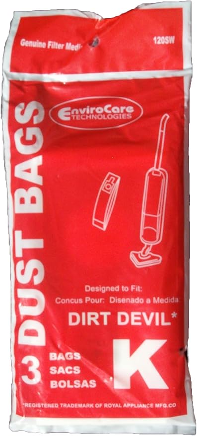 Bag - Paper - Royal / Dirt Devil stick vacuum - type K - (3)