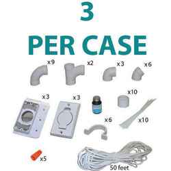 Fitting - Built - in - Three inlet kit - white outlet