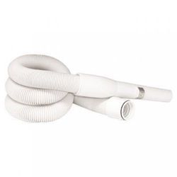 Wallyflex stretch hose with ends - extends from 6' to 21' - white