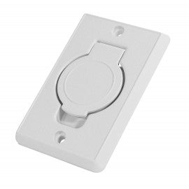 Outlet - Round door - low voltage only - white